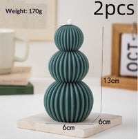 Creative Geometric Pillar Scented Candles For DIY Home And Holiday Decor