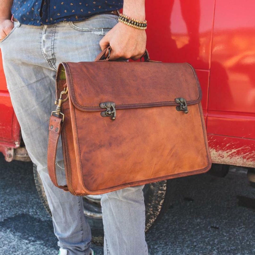 Office Vintage Leather Bag