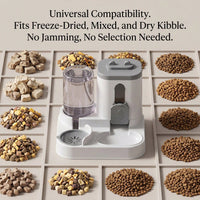 Gravity Pet Feeder and Water Dispenser for Cats Puppies and Small Pets