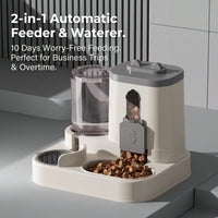 Gravity Pet Feeder and Water Dispenser for Cats Puppies and Small Pets