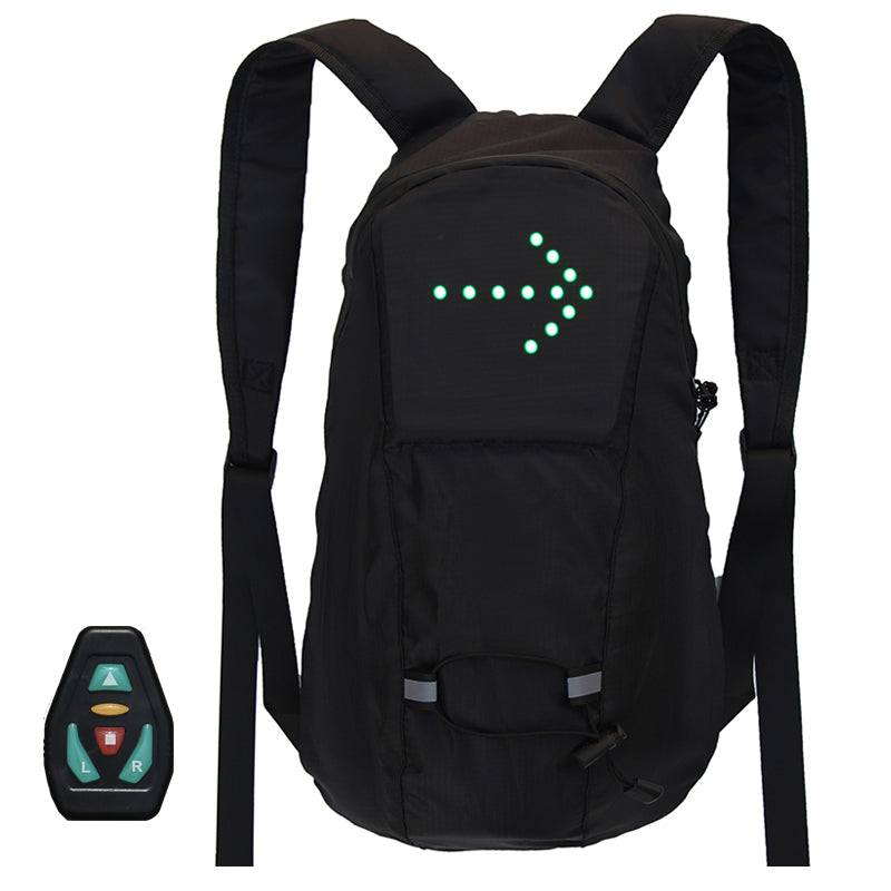 Remote-Control LED Safety Backpack for Cycling & Night Running