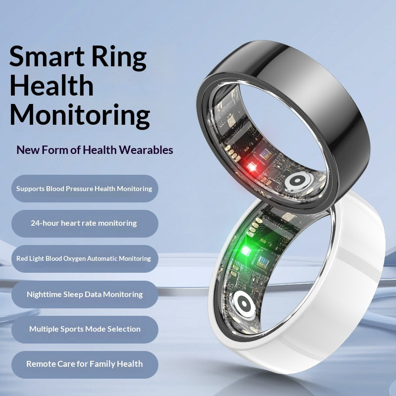 Health Tracking Ring for Heart Rate Sleep and Blood Oxygen Monitoring