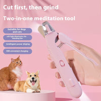 2-in-1 LED Pet Nail Clippers for Dogs & Cats