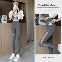 Women's Workout Leggings with Mesh Storage Pockets