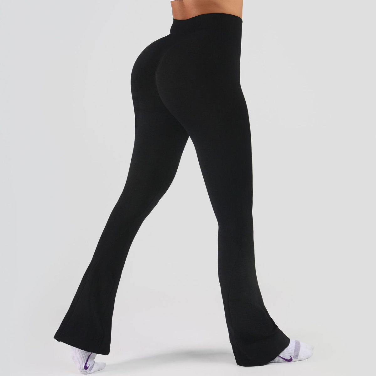 High Waist Flare Leggings for Yoga and Fitness