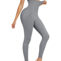 High Waist Cropped Leggings with Tummy Control