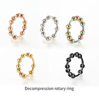 Anxiety Relief Spinner Ring with Meditation Beads