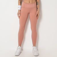 Pocket Fitness Laser Hollow Stitching Hip-lifting Tight-fitting Sports Running Yoga Pants Women