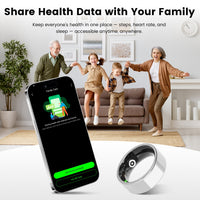 Smart Fitness Ring with Sleep, Stress and Heart Rate Tracking