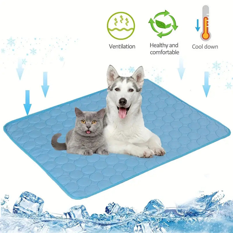 Dog Cooling Mat – Summer Cold Bed for Dogs & Cats
