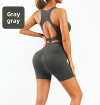 Women's Seamless Workout Set with Sports Bra and Leggings