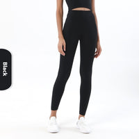 Yoga Women's No Embarrassment Line Skin-friendly Nude Feel Fitness Pocket High Top Sports Leggings