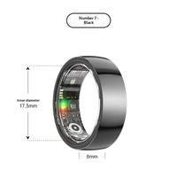 Health Tracking Ring for Heart Rate Sleep and Blood Oxygen Monitoring