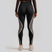 Women's Color Matching Mesh High Waist Yoga Pants