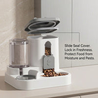 Gravity Pet Feeder and Water Dispenser for Cats Puppies and Small Pets