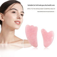 Jade And Rose Quartz Facial And Back Gua Sha Massager