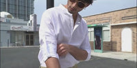 Men's Casual Cotton Linen Shirt Loose Tops Long Sleeve Tee Shirt Spring Autumn Casual Men's Shirts