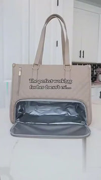 Fashionable Lunch Tote Bag Women's Thermal Insulation Lunch Box Leak-proof Crossbody Computer Storage Bag Quilted Large Capacity Handbag With Purse