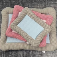 Pet Cooling Pad Bed For Dogs Cats Puppy Kitten Cool Mat Pet Blanket Ice Silk Material Soft For Summer Sleeping  Blue Breathable
