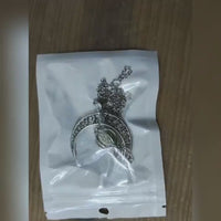 Fashion Moon Natural Glowing Stone Healing Necklace Women Gift Charm Luminous Pendant Necklace Jewelry